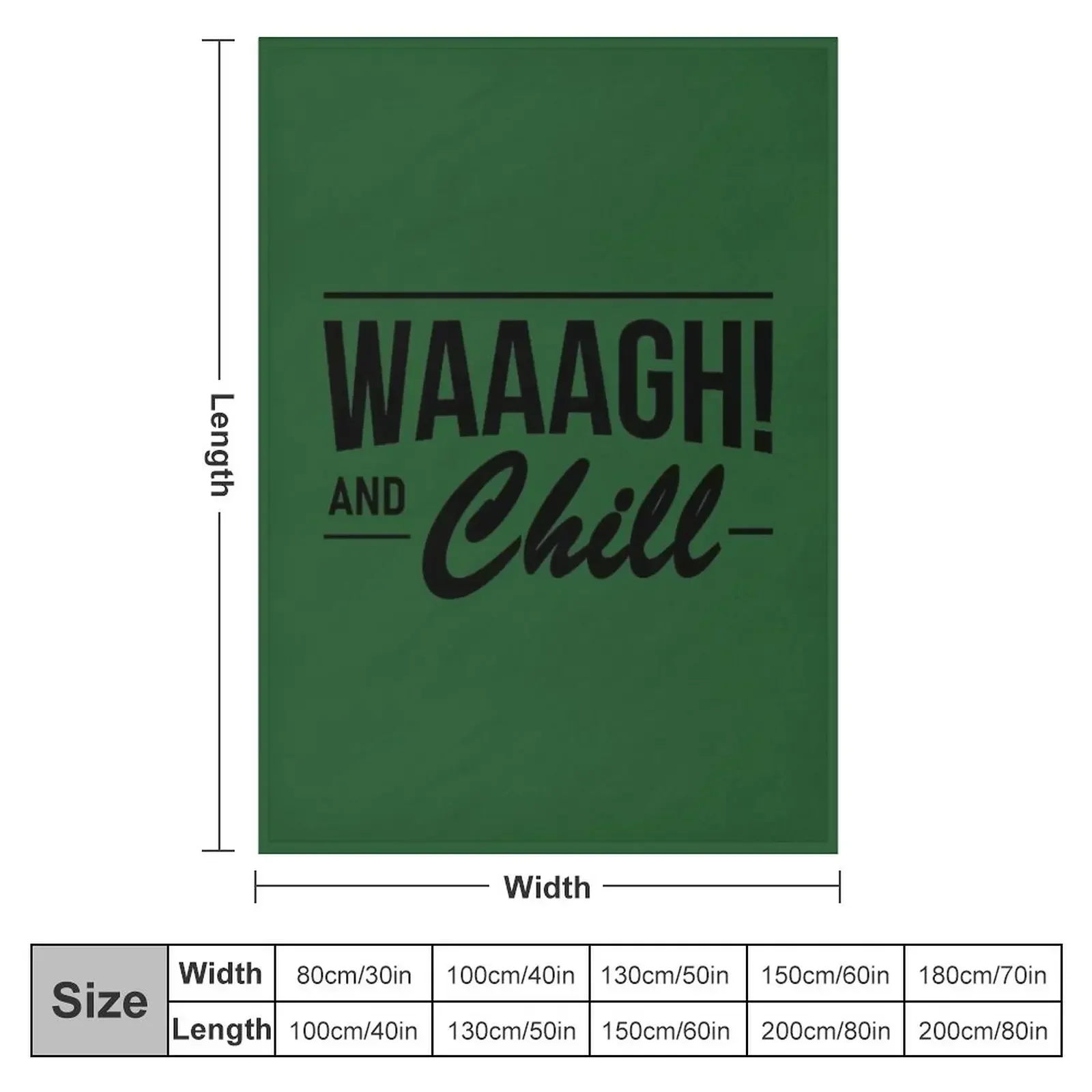 WAAAGH! (and chill) Throw Blanket Sofas Camping halloween Soft Blankets