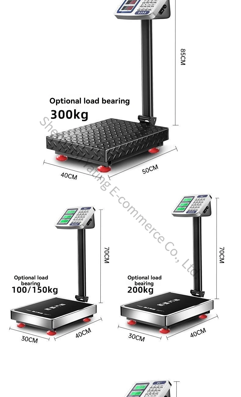 200Kg Electronic Kitchen Scale Commercial Stall Folding Electronic Scale Precision Platform Scale, Commercial Portable Folding - view 3