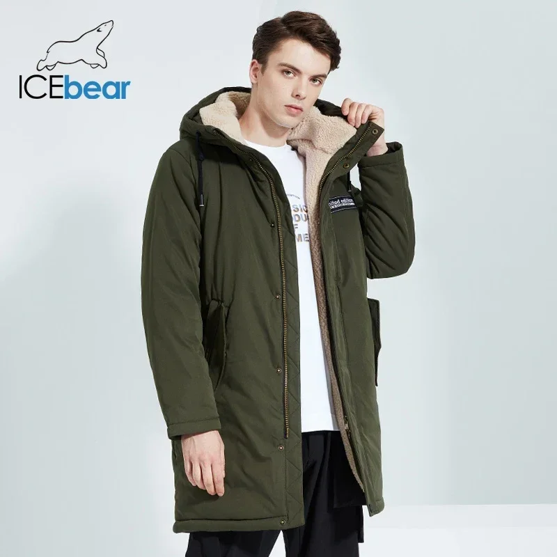 ICEbear 2024 New men's Winter Jacket stylish Shorts Coat Windproof and Warm Male Brand Clothing MWC20887D