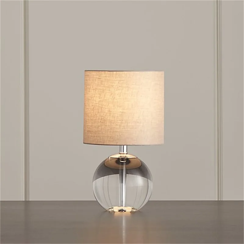 BELLE Dimmer Table Light Contemporary Simple Desk Lamp Round Crystal LED for Home Bed Room Decoration