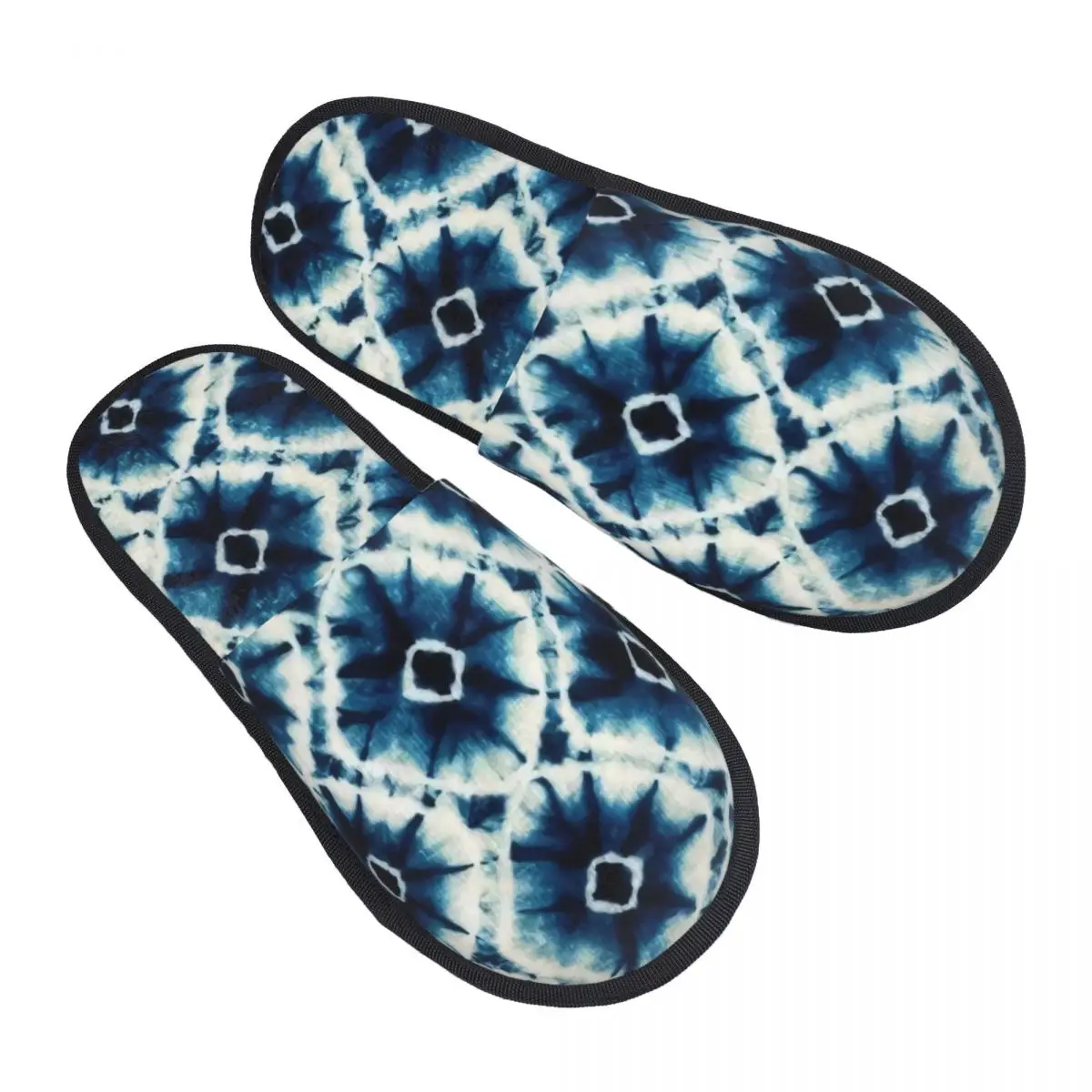 Custom Advanced Tie Dye Patterns Memory Foam Slippers Women Soft Warm Traditional Dyeing Art House Slippers