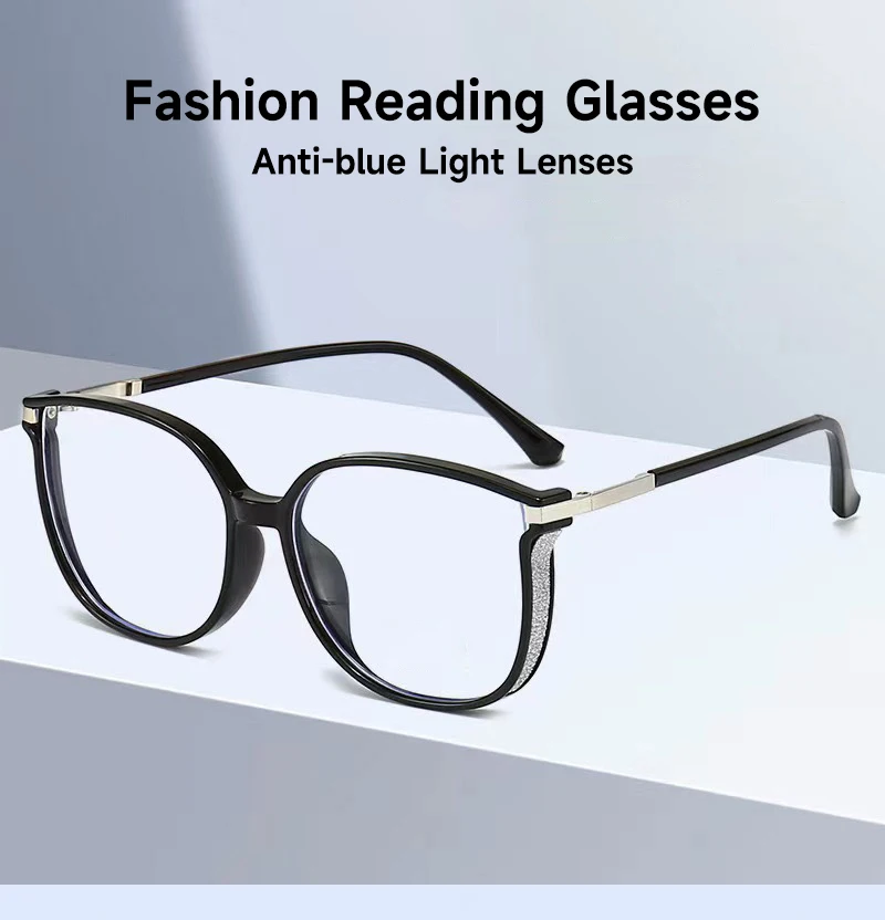 Mode Lesebrille Frauen Anti-blau Licht Brillen Frau Rezept Brillen Blockieren Blau Licht Leser – Detail 2