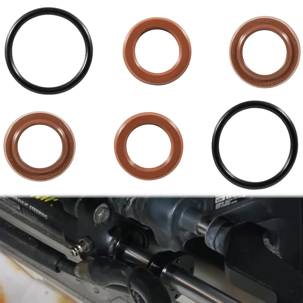 

﻿ 6PCS Cylinder Seal Kit for Seastar BayStar Cylinder Seal HC4645H, HC4648H, HC4658H, HP4600, FSM131 Gen2 - Direct Replacement