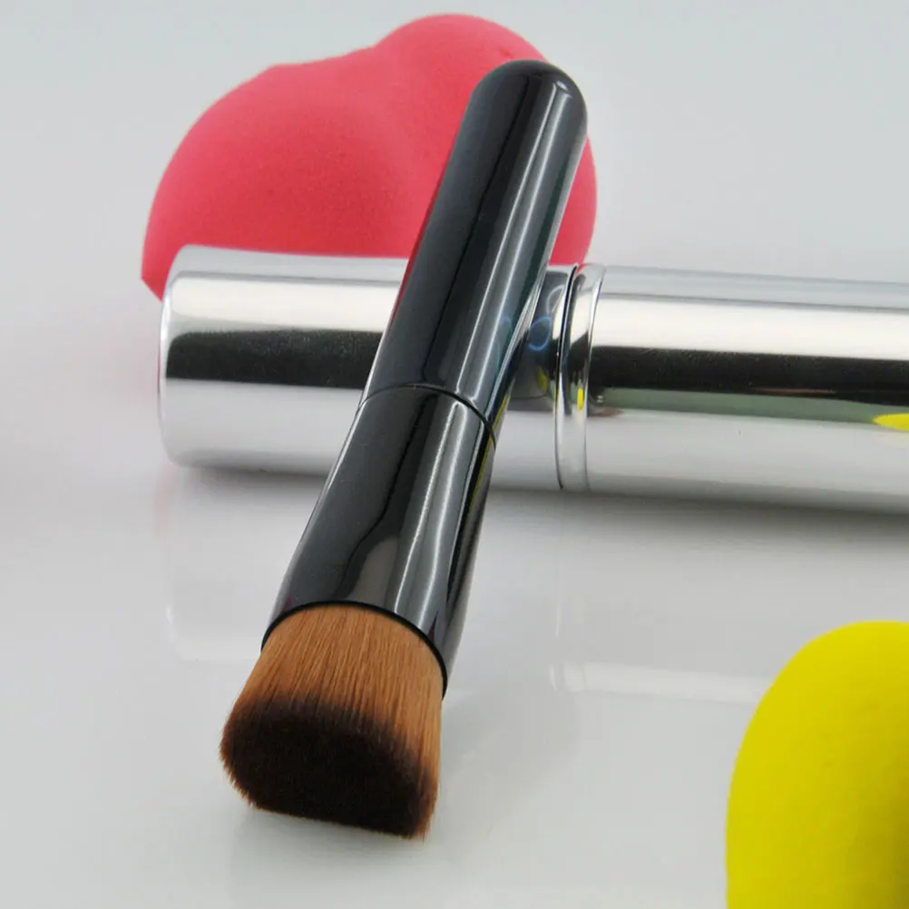 

Premium Angled Flat Foundation High-Density Synthetic Hair For Blush Powder Makeup Tool Women Cosmetics Brush