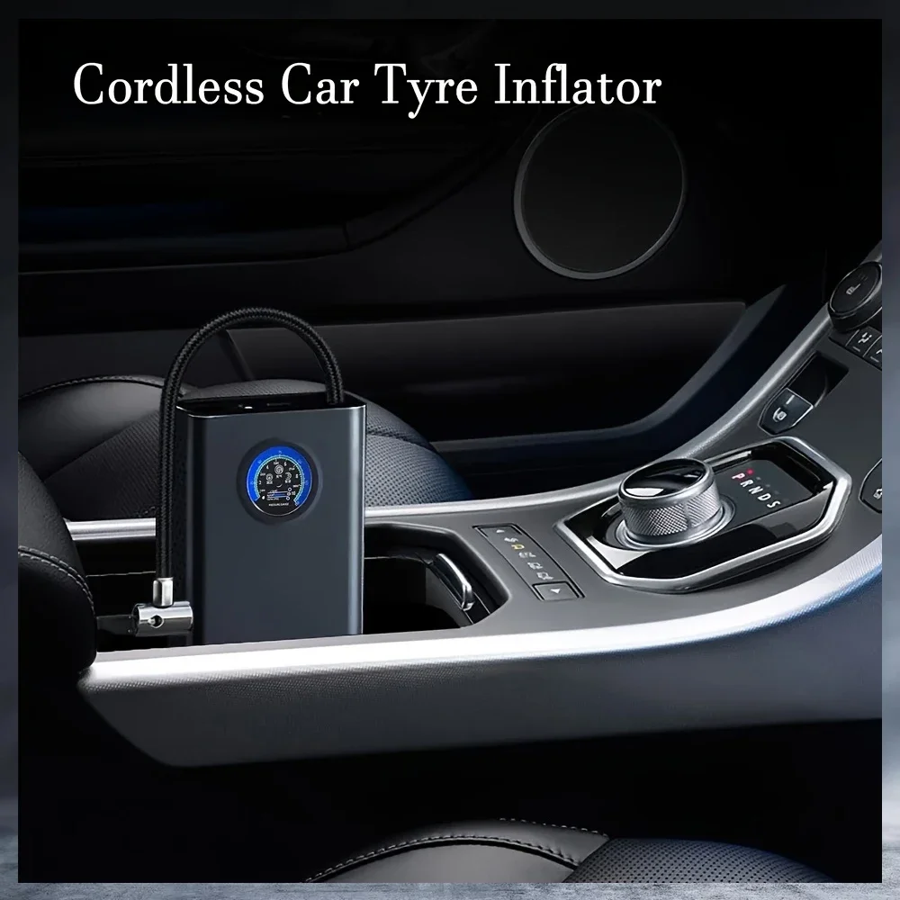 Mini Car Wireless Rechargeable Air Pump Tire Inflator Portable Compressor Digital Tyre Inflator for Auto Motocycle Bicycle Balls