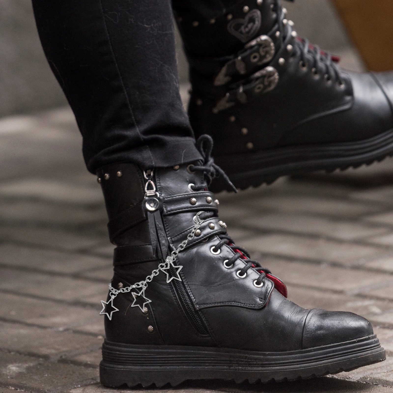 

2pcs Five Clip Accessory Metal Accessories Women Star Sneakers Decorative Pendant Shoe Decoration Charms Strap Girl Charm