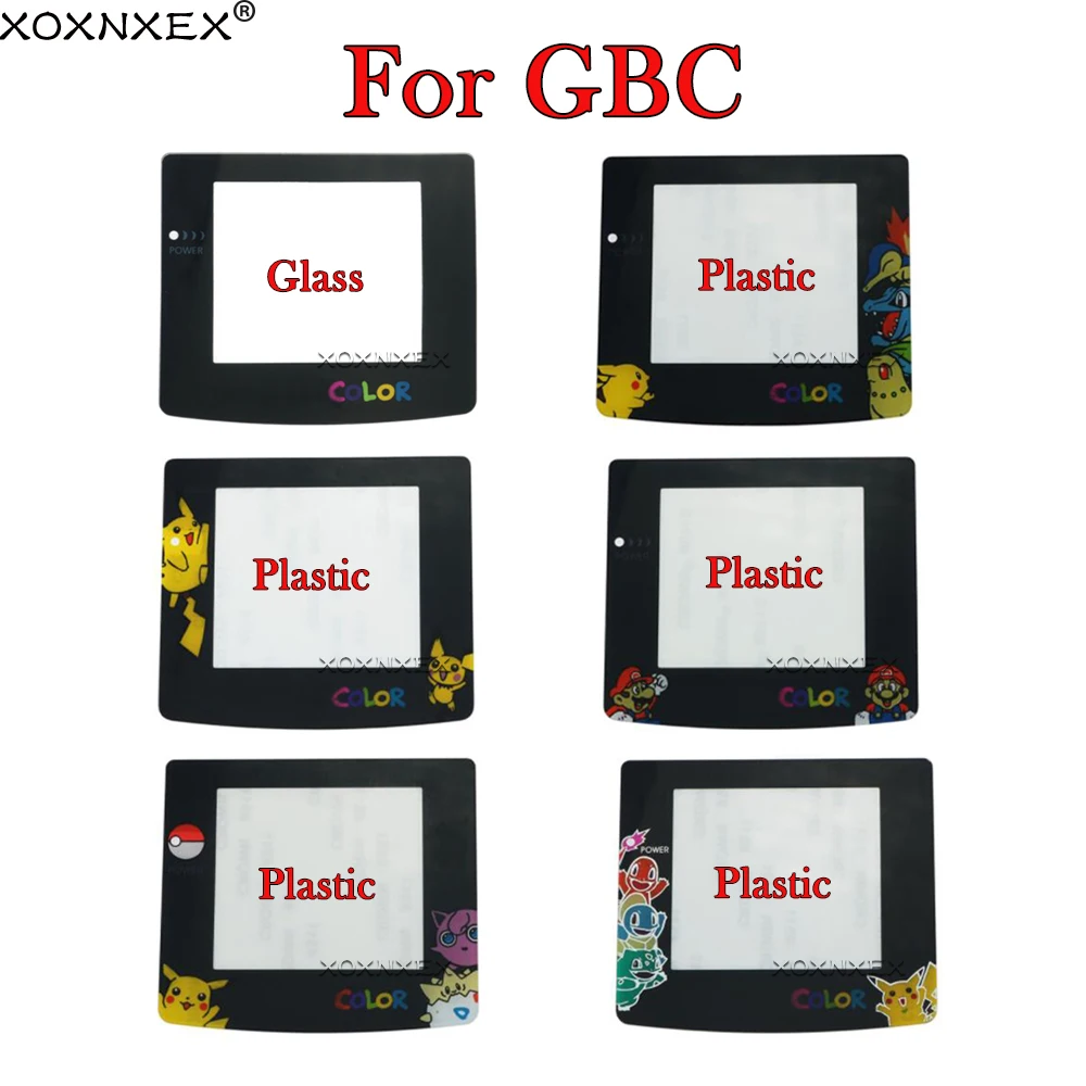 1pcs New Plastic Glass Lens for GBC Screen Glass Lens for Gameboy Color Lens Protector W/ Adhensive For GBC Plastic lens Nintend