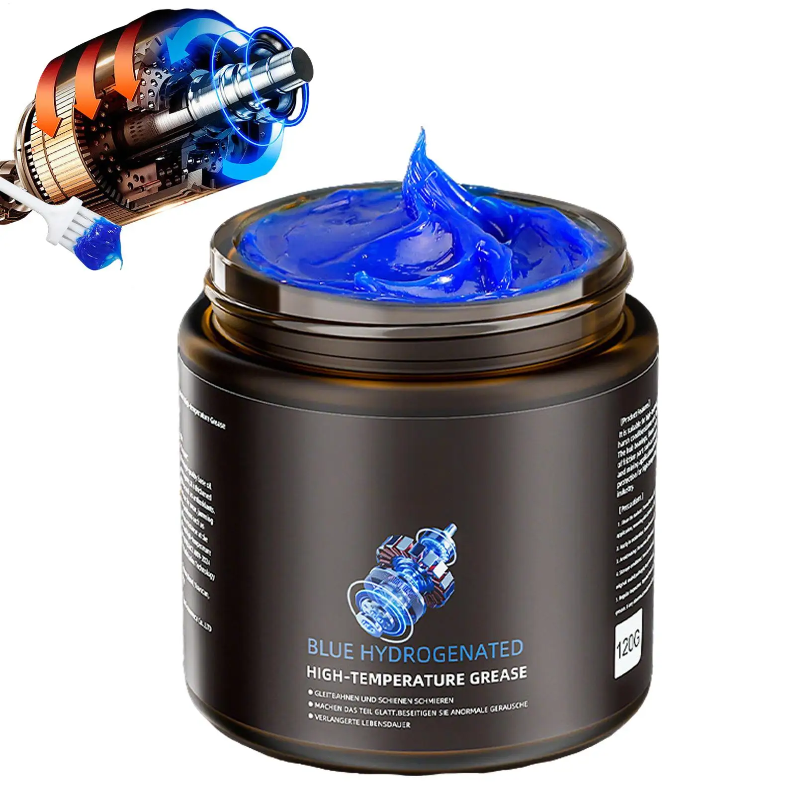 Image of Wasserdichtes Hochtemperatur-Radlagerfett Hitzebeständiges Anti-Reibungs-Schmiermittel Universelles Radlager-Schmierfett