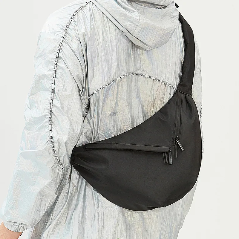 

Japanese Style Dumpling Bag Men Crossbody Bag Casual Oxford Men's Shoulder Bags Fashion Large Capacity Hobos Sling Bag Male