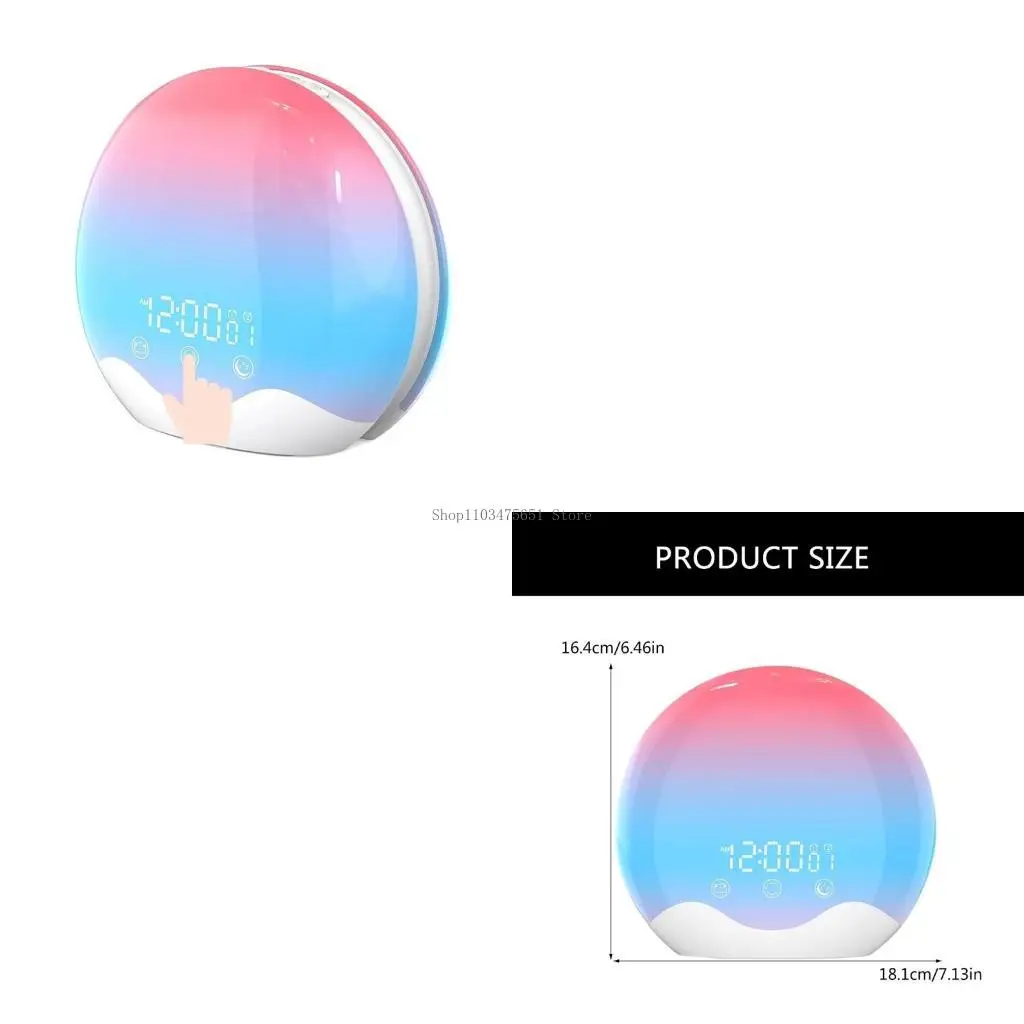  Wake Up Light Alarm Clock with Multiple Color for Improved Sleep Christmas Gift