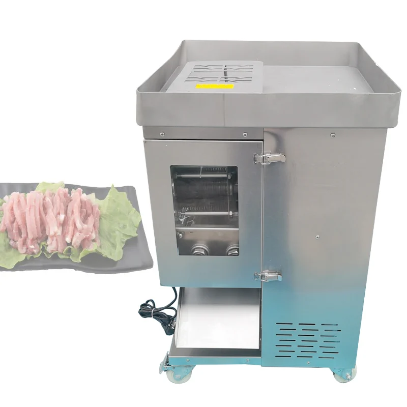 

Pork Slicing Machine Food Chicken Breast Fresh Beef Pork Meat Slicer Slicing Strip Shredded Cutter Machine