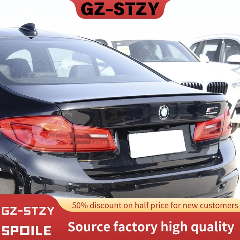 

For 2018-2023 BMW 5 Series G30 M5 Car Black Rear Trunk Lid Lip BodyKit Spoiler Wings Exterior Tuning Accessories