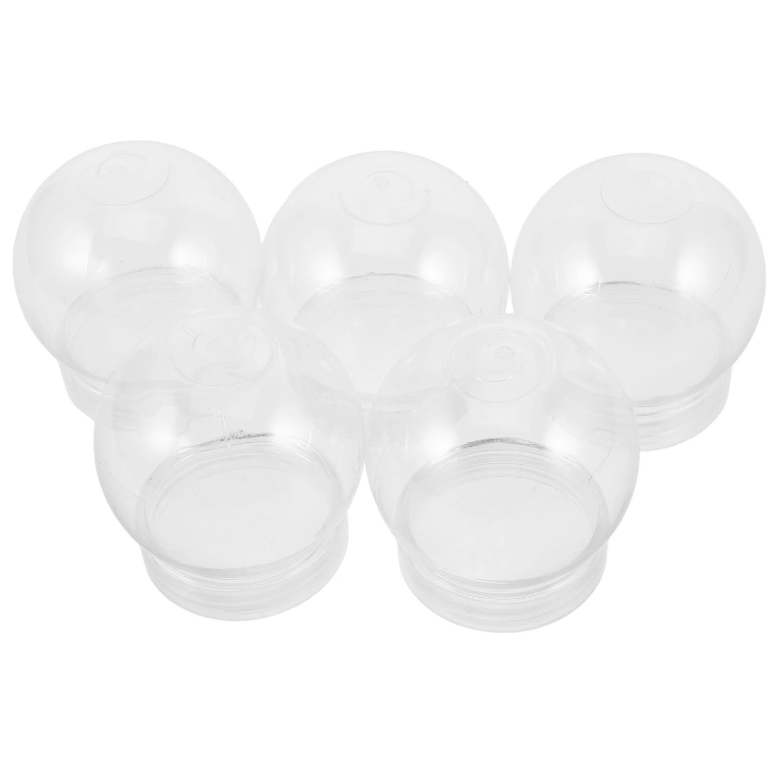 

15Pcs Empty Snow Globes Plastic Clear Round Water Globes DIY Supplies Screw Cap for Handmade Snow Globe Craft Water Globe