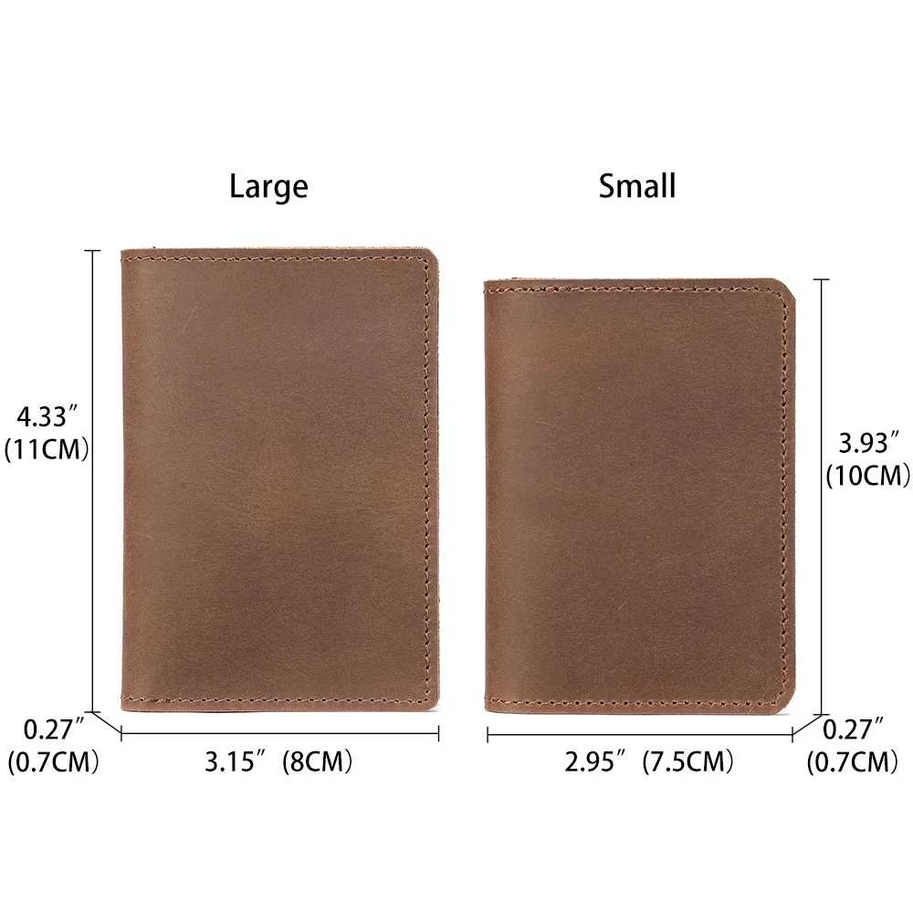 Men Wallet Vintage Genuine Leather Frosted Long Wallets Male Purse ID Card Holder Money Bag Luxury Slim Pouch Hand Clutch