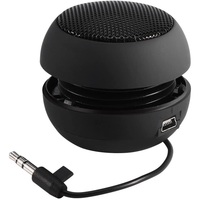 Mini Portable Travel Loud Speaker with 3.5mm Audio Cable Low Voltage Built-in Battery Retractable Speaker for