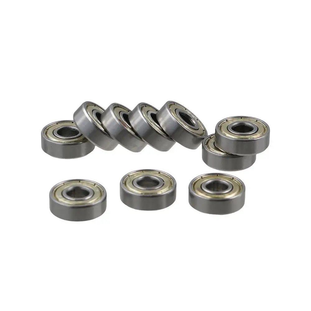 Skateboard Scooter 10PCs Printer for Steel Carbon Bore Groove Ball Bearing 608ZZ