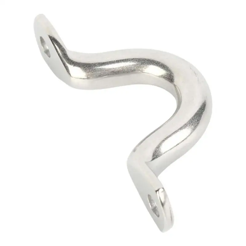 Stainless Steel Back Small Handle Hump Marine Bow Yacht Handle Fixed Door Handle Buckle Silver RV Engines Accessories