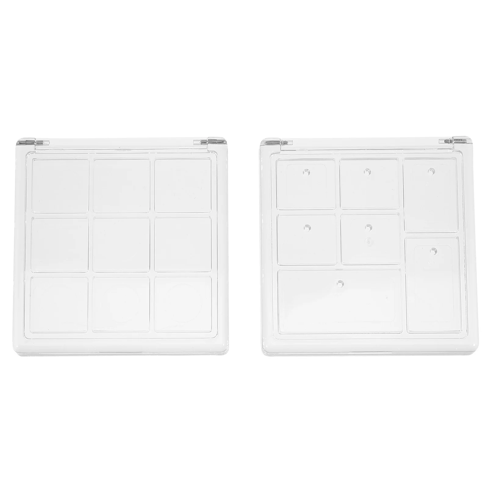 

4Pcs Eyeshadow Palettes Empty Containers Compact Makeup Box DIY Color Mixing Storage Case Eyeshadow Palettes Storage Box