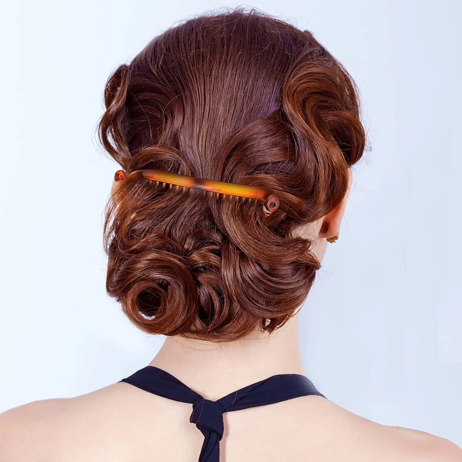 12 Stück Bananen-Haarspangen, klassische Kämme, großer Doppelkamm, Fischschwanz-Haarspange, Bananen-Pferdeschwanz-Halter, Clip für Frauen – Detail 7