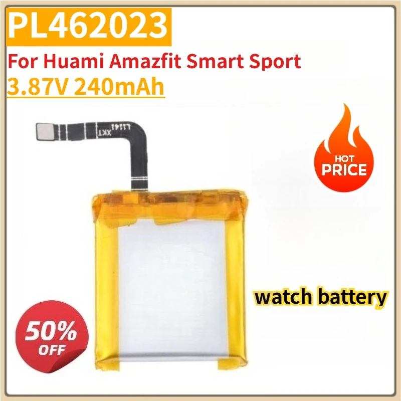 

New Replacement Digital Battery 3.87V 240mAh PL462023 For Huami Amazfit Smart Sport