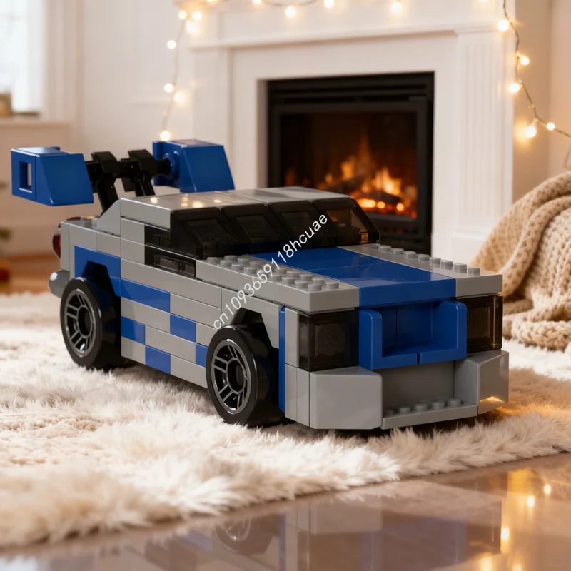 

100pcs MOC Cars Nissan Skyline Fast Furious Model Building Blocks Architecture Christmas Gift Toy Education Brick Idea Kids
