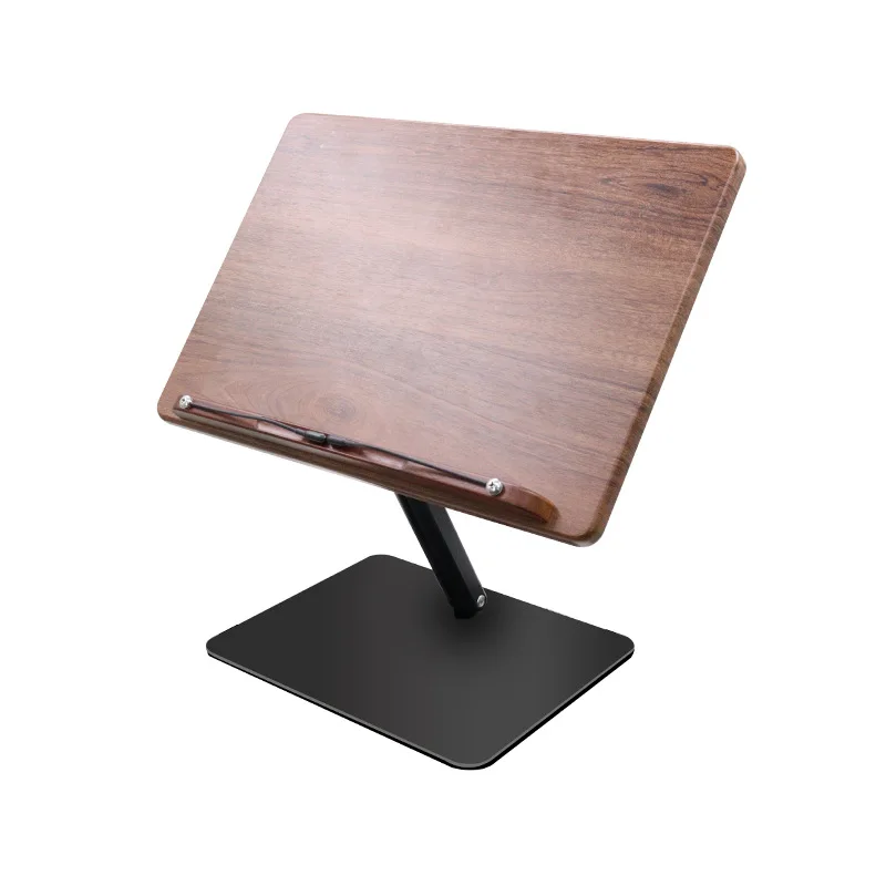 Reading Solid Wood Reading Stand Student Reading Bookshelf Desktop Adjustable and Extendable Wooden Writing Stand