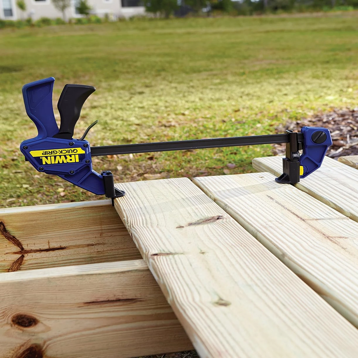 Efficient 24-Inch Versatile Quick-Grip Bar Clamp Spreader for One-Handed Fast and Easy Operation with Model Number 1964720.