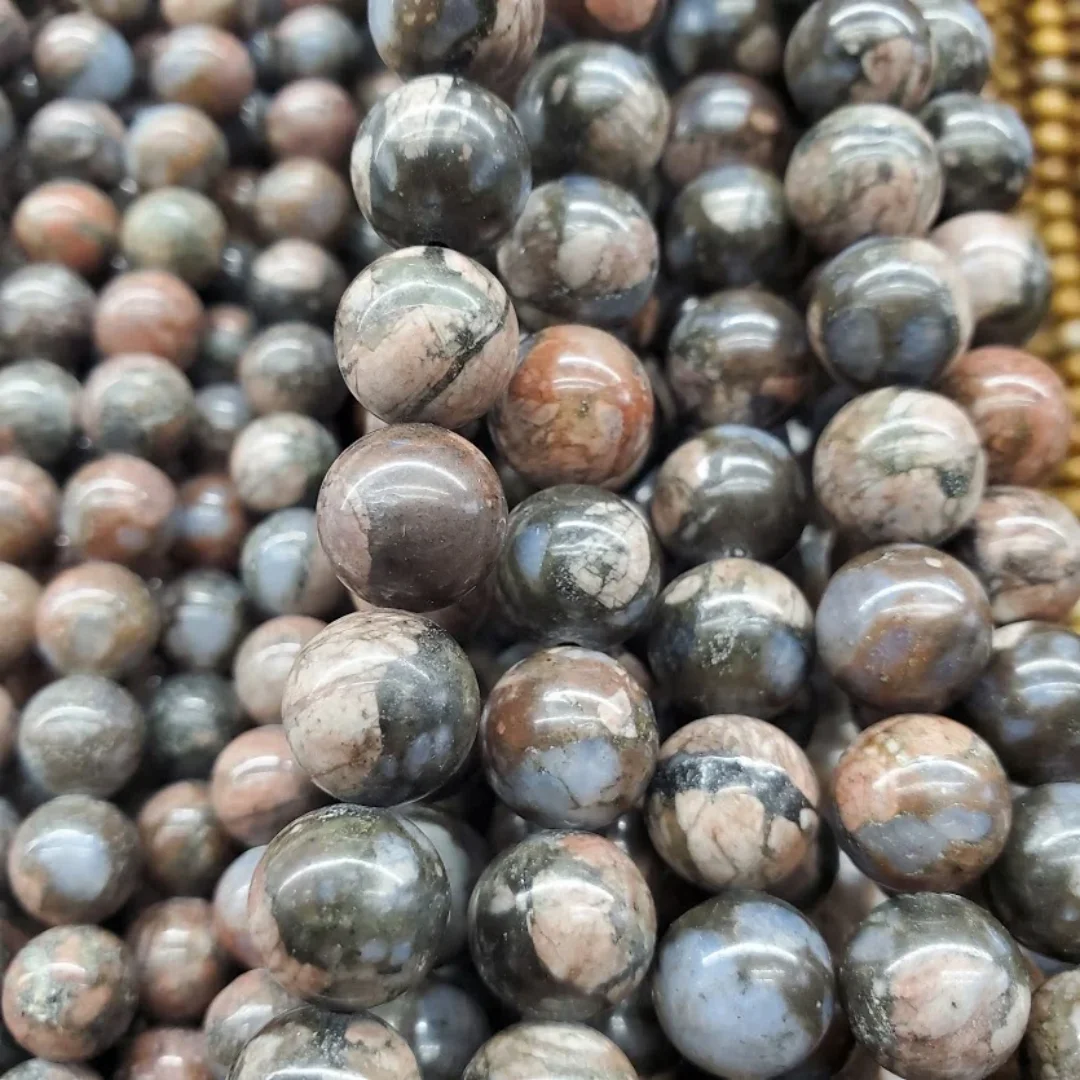 6/8/mm Glaucophane Bead Rounds Bead String, Natural Round Semi Precious Stone Smooth Glaucophane Beads, for Making DIY Jewelry