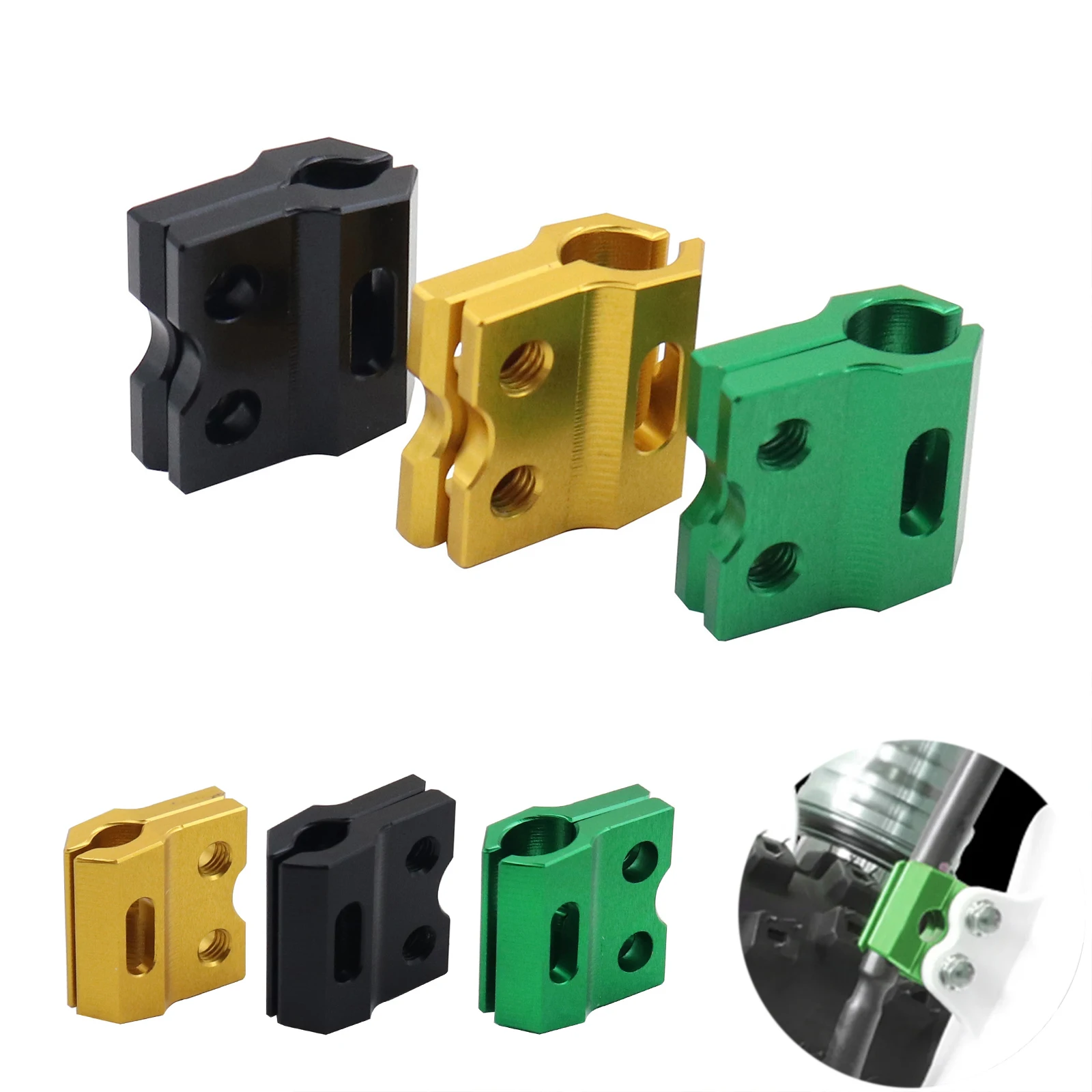 

CNC Hose Cable Holder Front Brake Line Clamp For Kawasaki KX 65 80 85 100 125 250 KX250F KX450F KX250X KX450X For Suzuki RMZ250