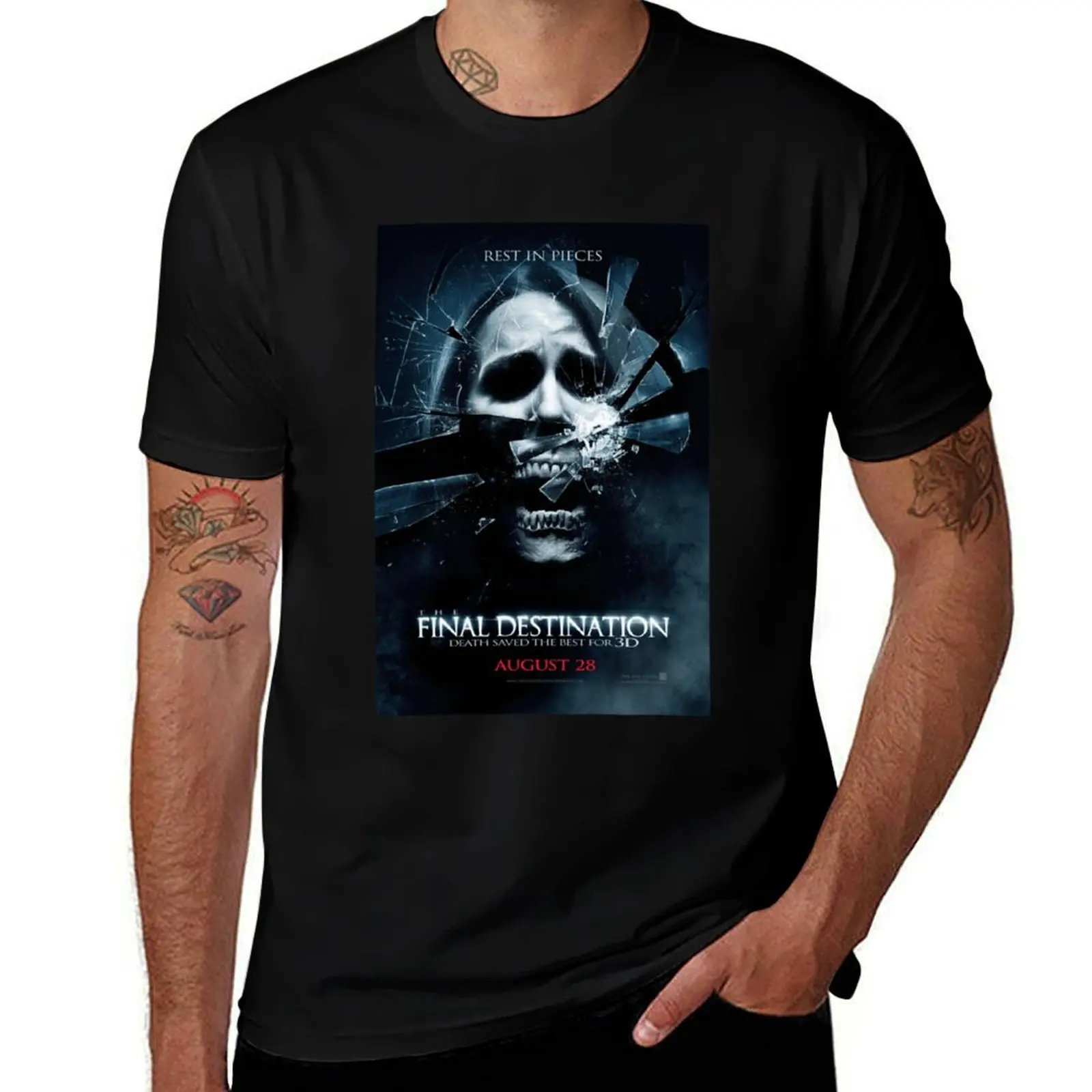 The Final Destination Movie Poster Classic . T-Shirt Work Utility Casual Tee Shirt T-Shirt