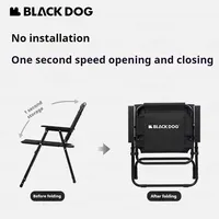 Naturehike Blackdog Wood Double-Layer Oxford Camping Folding Chair 600D Thick Cloth Outdoor Fishing Armchair Bearing 120kg Seat
