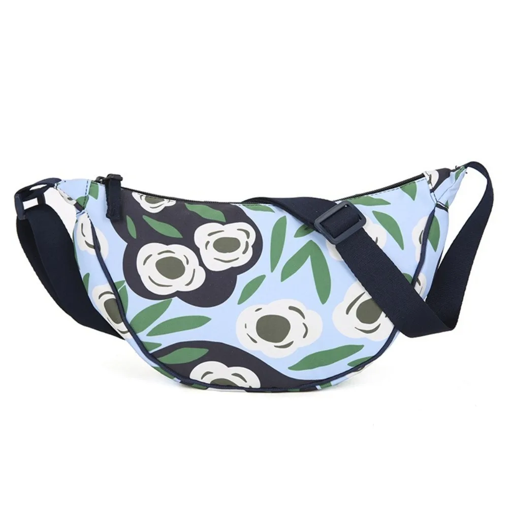New Japanese Style Crossbody Bag Small Large Capacity Nylon Backpack Striped Adjustable Strap Waist Bags for Going Out