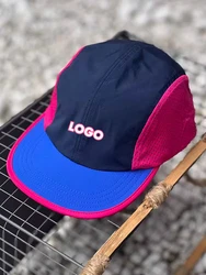 Custom Logo Print Japanese Color Matching 5-Panel Quick-drying Soft-top Skateboard Hat Outdoor Sports Sun Men Women Baseball Cap