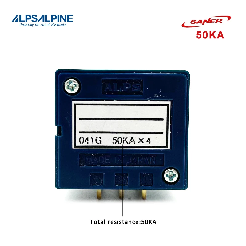 ALPS 50KAx4 RK27 Series Rotary Potentiometer Quad-unit Slotted