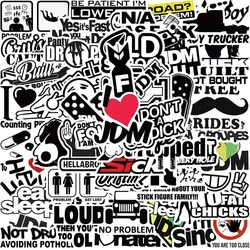 Cool estilo adesivos para laptop, carro, bagagem, bicicleta, motocicleta, skate, impermeável, decalque grafite, 10/30/50pcs