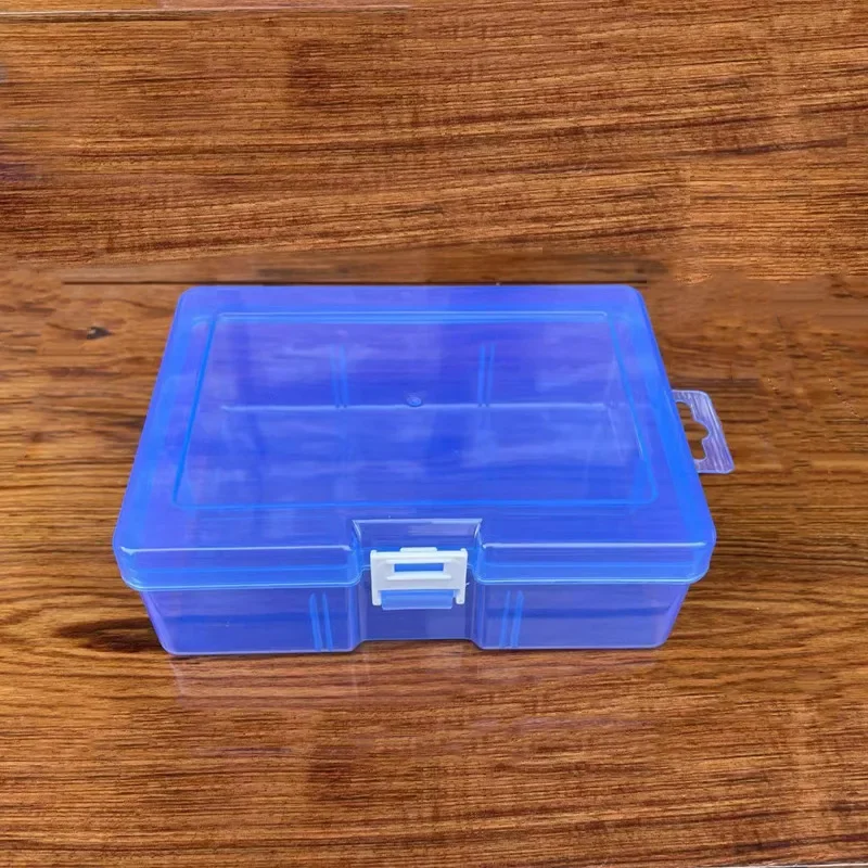 Caja de almacenamiento de cosméticos de plástico transparente de gran capacidad, estuche organizador de exhibición, contenedor, accesorio pequeño