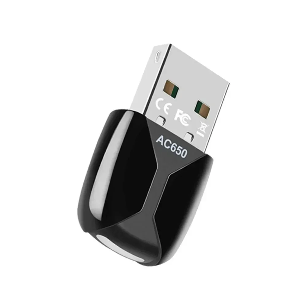 

650 Мбит/с USB Wi-Fi адаптер двухдиапазонный 2,4G/5,8 ГГц сетевая карта 600 Мбит/с Ethernet WIFI сетевой адаптер Dongle беспроводной Wi-Fi приемник