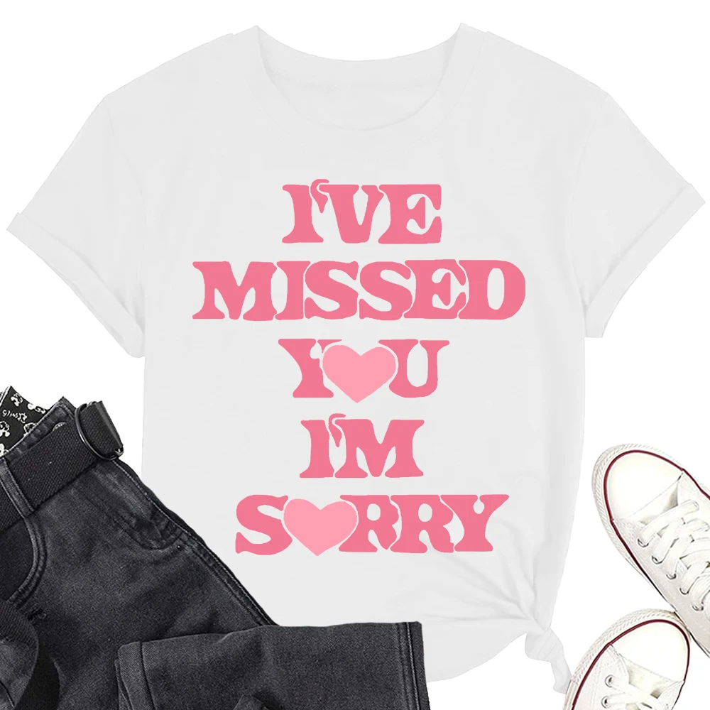 I Miss You I'm Sorry Song shirt  Short Tee Men/Women Fans Gift Short Sleeve T Shirt