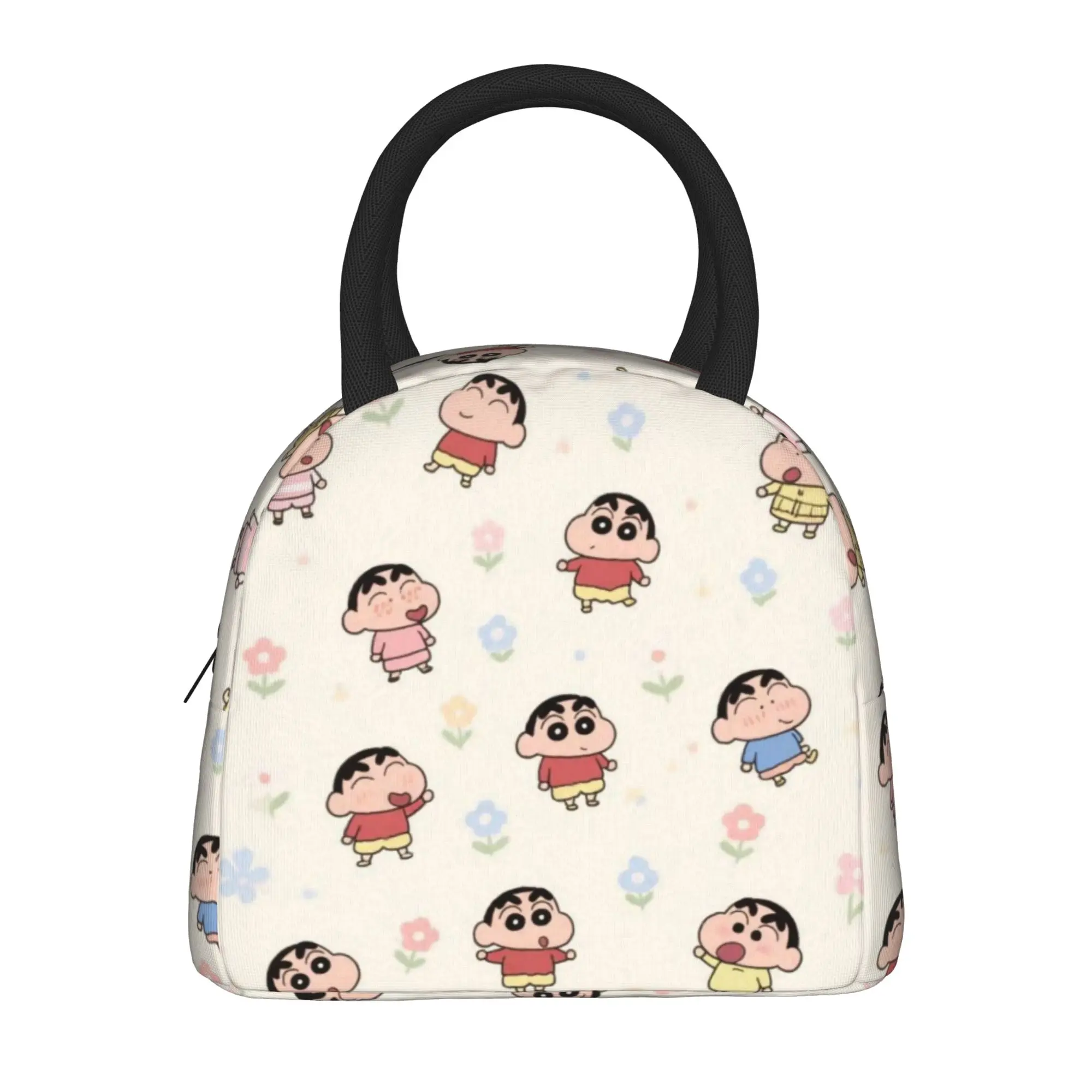 Crayon Shin-chan isolierte Lunchtaschen für Männer und Frauen, Aufbewahrungsbox für Lebensmittel, tragbare Kühlbox, Thermo-Lunchboxen für Schule und Büro – Detail 2
