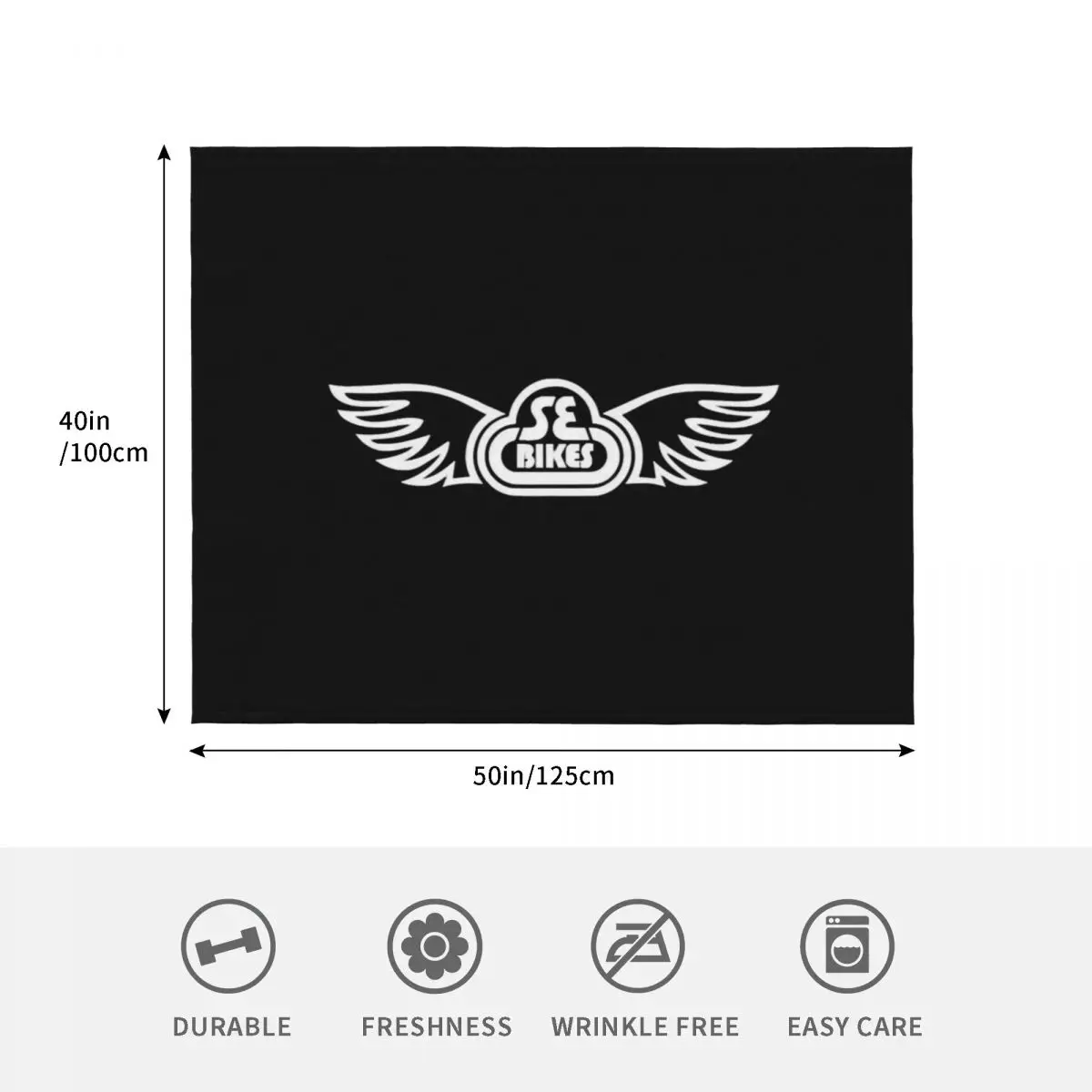 SE bikes white wing Throw Blanket Decorative Sofas Hair Bed covers decorative Sofa Throw Beautifuls Blankets - view 4