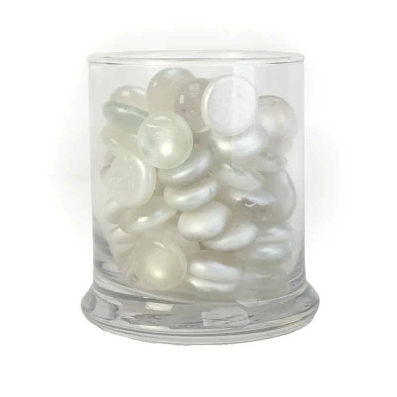 Permata Kaca Logam Matte Mutiara 12 ons.