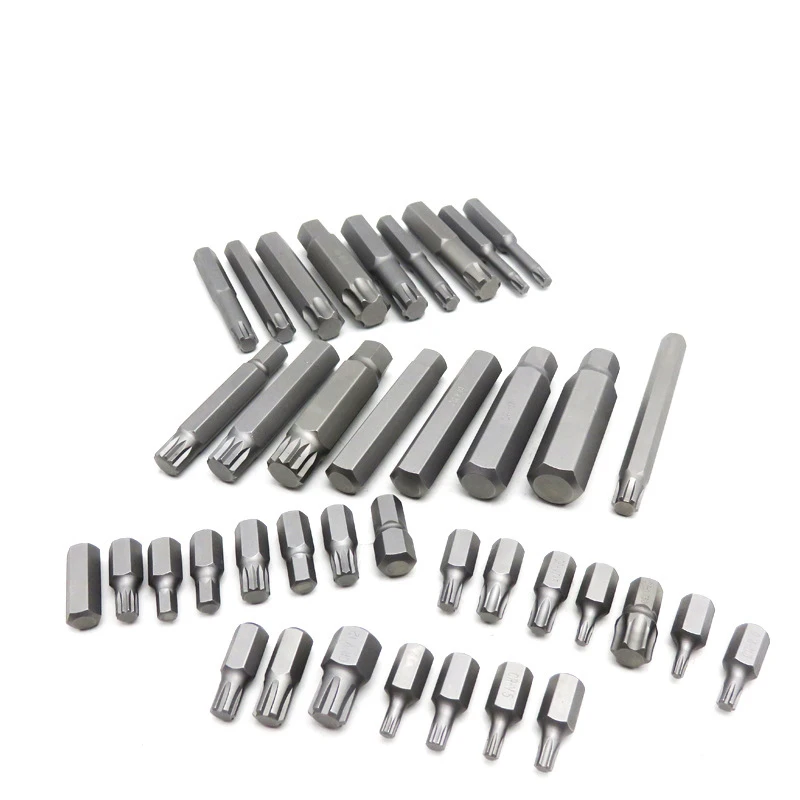 54PCS Hexagonal Socket Wrench Set 3/8inch 1/2inch Star Shaped Screwdriver Bit  Motorcycle and Car Maintenance Hand Tools Kit