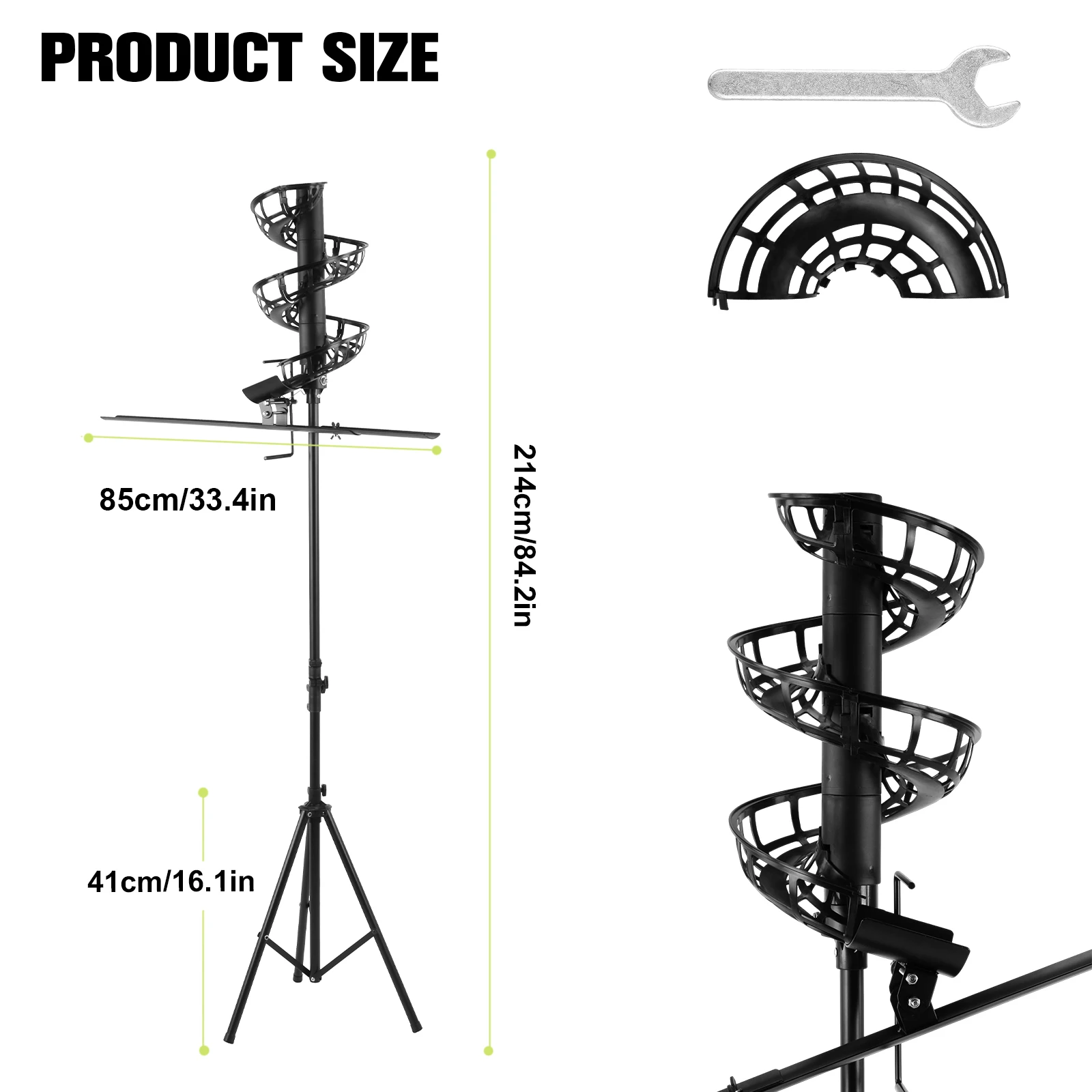 Pickleball Throwing  Non-Electric Hold 33 Balls Pickleball Throwing Machine Height Adjustable Outdoor Training Equipment view 5