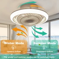 Modern Ceiling Fan With Light Remote Control APP 3 Color Dimmable Smart Fan Light 360° Rotating 6 Speed Chandelier Indoor Home 3