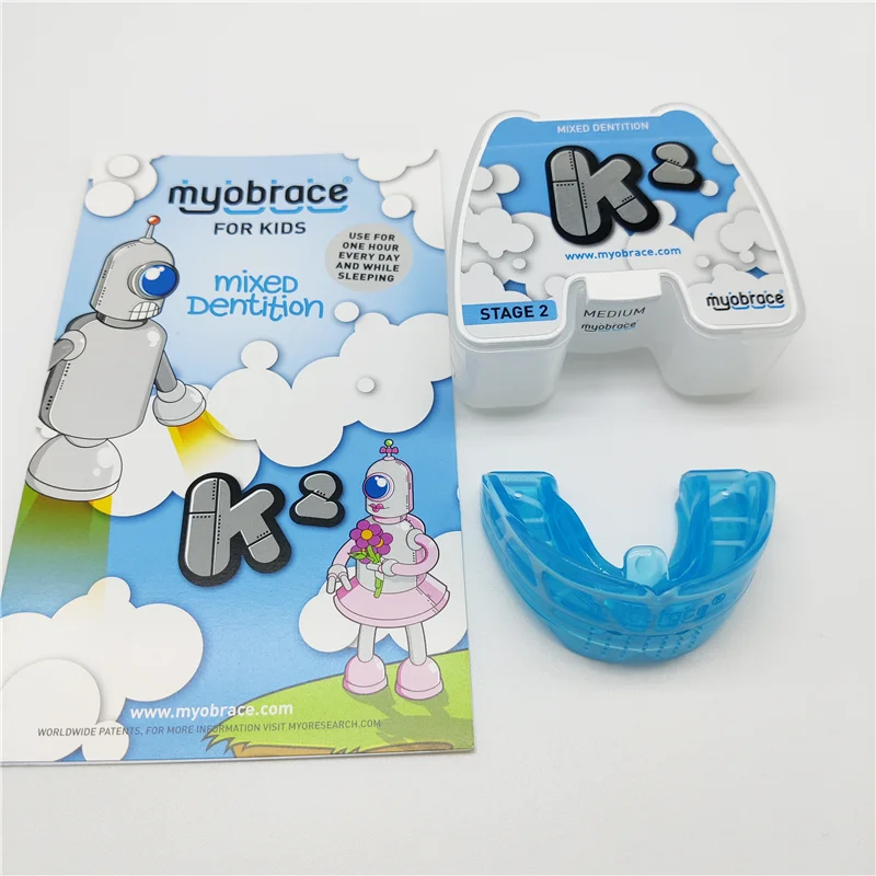 Myobrace-K2 歯矯正歯科、K2、MRC Edades 5-10、モルディダ、歯の圧迫