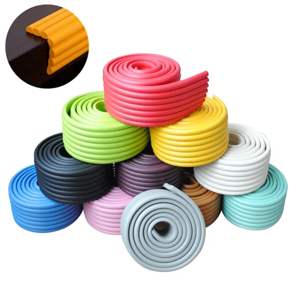 Home 2 Meter Collision Cushion Foam Bumper Furniture Desk Corner Protector Table Edge Guard Strip  Safety