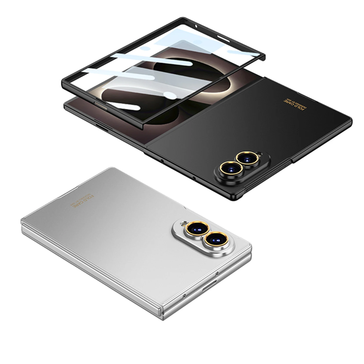 Super Slim Casing For Samsung Galaxy Z Fold 8 Wide Case Protective with Front film Mobile Phone Back Cover