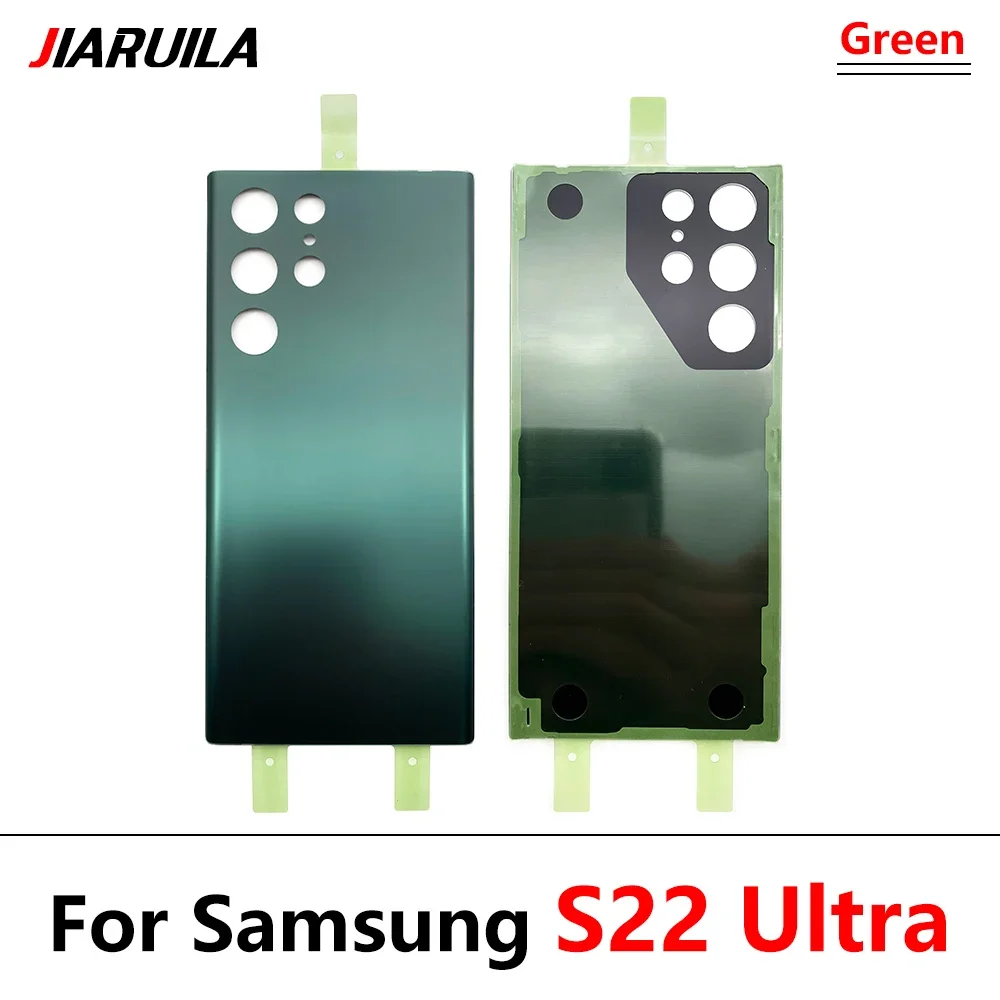 NEW Battery Back Cover Glass Rear Door Replacement Housing For Samsung S22 Ultra Rear Cover with Glue Adhesive