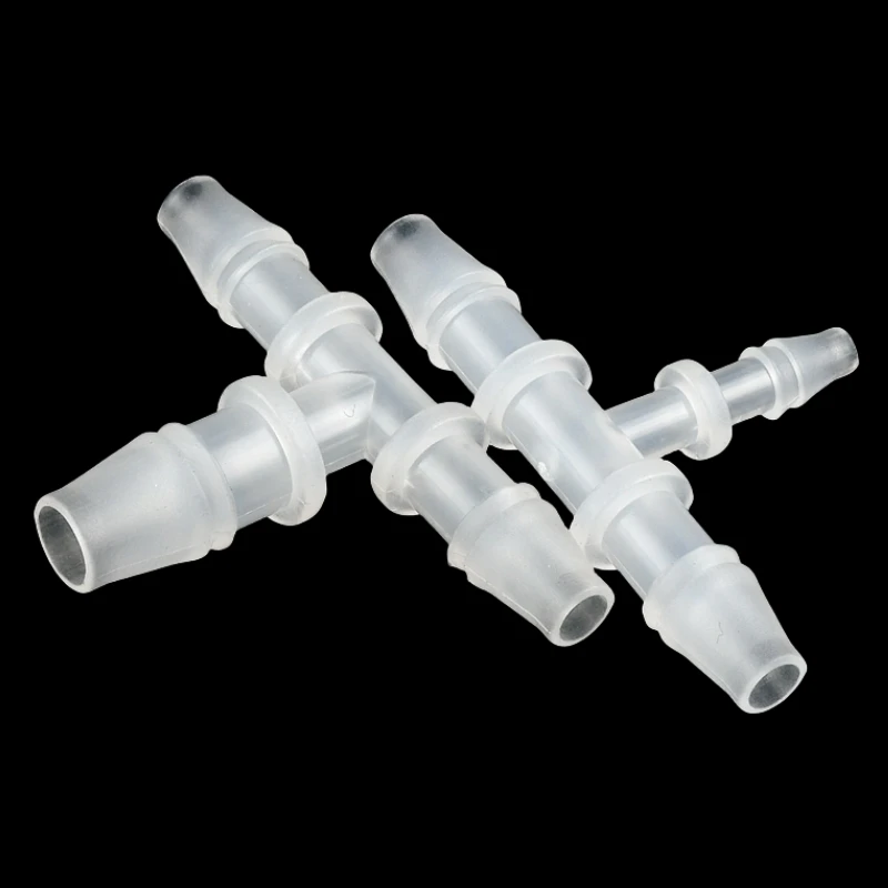 3~200pcs 1.6~6mm To 2.4~12mm Reducing Tee Connector Food Grade PP Garden Irrigation Tee Aquarium Fish Tank Pagoda Hose Joints