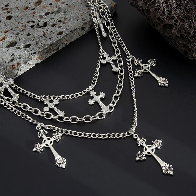 【SSummer10】Punk Rock Mehrschichtige Kreuz-Hosenkette für Männer und Frauen, Geldbörsen-Charm, Jeans, Unisex, Hip-Hop-Schmuck, Geschenk【SS】 – Detail 10